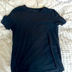 Navy blue lululemon t shirt